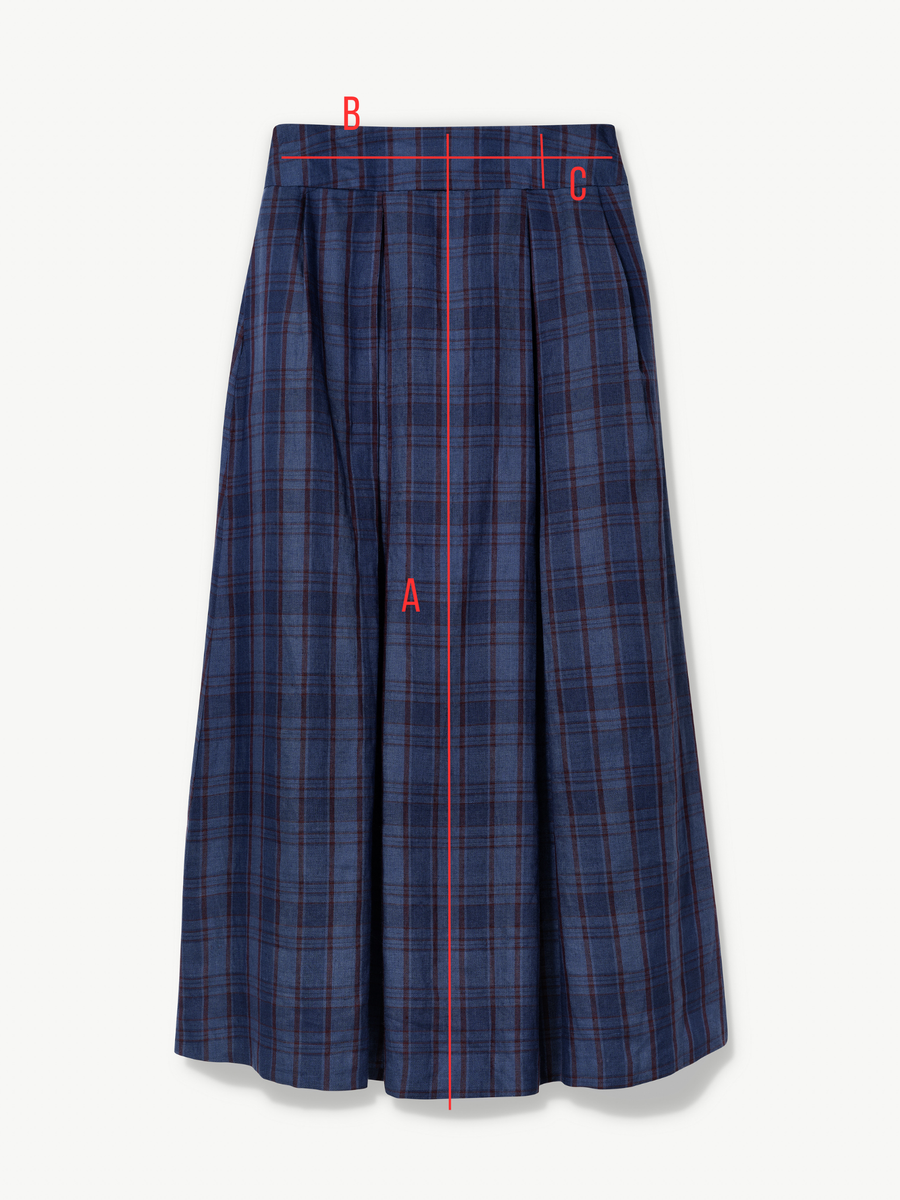 Maxi skirt with pockets Organic Linen – Valery | No More Nobody
