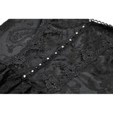 Dark in Love Morgana Gothic Off-Shoulder Lace Hem Dress
