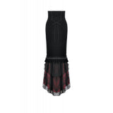 Dark in Love Gothic Elegant Velvet Mermaid Skirt