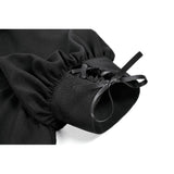 Dark in Love Gothic Lace Square-Neck Puff Sleeve Dress