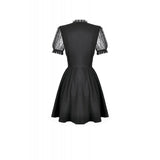 Dark in Love Dark Lace-Framed Silhouette Dress