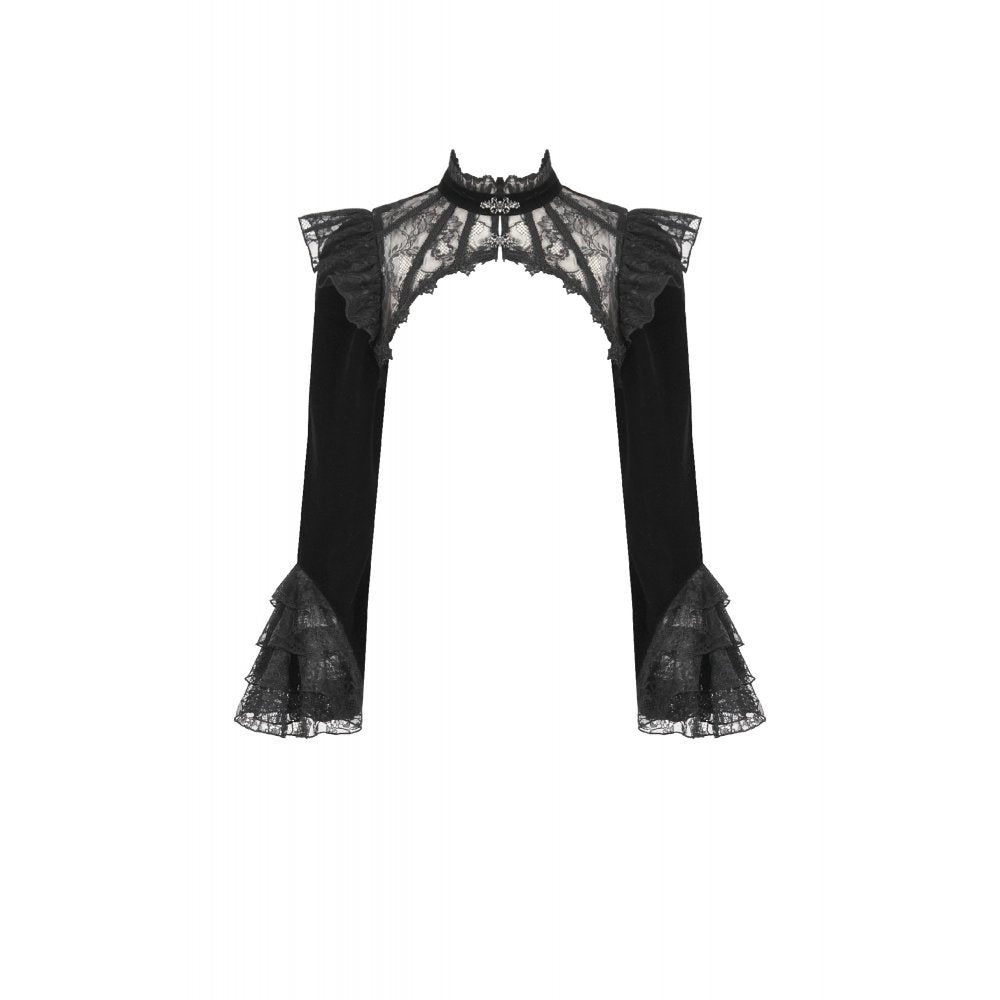 Dark in Love Erzebeth Lace Gothic Bolero Shrug