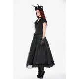 Dark in Love Courtly Cross Gem Gothic Blouse