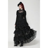 Dark in Love Avalon Gothic Embroidered Puff Sleeve Top