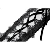 Dark in Love Erzebeth Lace-Up Gothic Arm Warmers