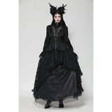 Dark in Love Felicity Gothic Lacey Zip Up Tailcoat Shirt