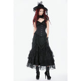 Dark in Love Talia Gothic Longline Metal Boned Corset