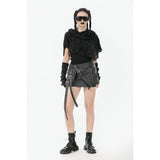 Dark in Love Nyx Distressed Shredded Hooded Poncho