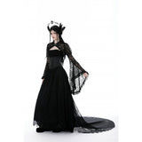 Dark in Love Belladonna Lace Bell Sleeve Goth Shrug