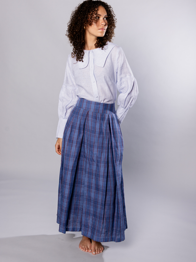 Maxi skirt with pockets Organic Linen – Valery | No More Nobody