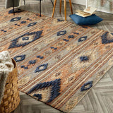 Indio Multicolour Aztec Jute Rug
