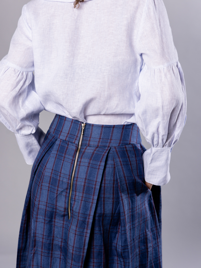 Maxi skirt with pockets Organic Linen – Valery | No More Nobody