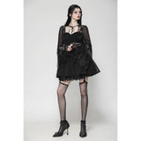 Dark in Love Greta Dark Mystique Gothic Lace-Up Mesh Dress