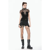 Dark in Love Punk Metal Utility Shorts