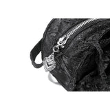 Dark In Love Victoria Black Lace Bow Mini Handbag