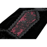 Dark in Love Gothic Elegant Velvet Mermaid Skirt