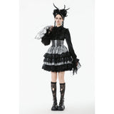 Dark in Love Hexa Layered Tartan Skirt