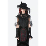 Dark in Love Gothic Elegant Velvet Mermaid Skirt