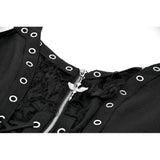 Dark in Love Punk Lace-Up Corset Style Top