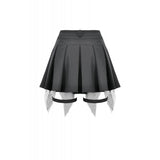 Dark in Love Punk Mesh Layered Skort Shorts
