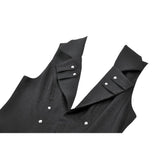 Dark in Love Collete Punk Sleeveless Long Fitted Coat