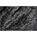 Dark in Love Elandra Layered Lace Handkerchief Hem Goth Skirt in Charcoal Black