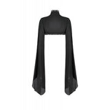 Dark in Love Erzsébet Dramatic Lace Gothic Cape Shrug