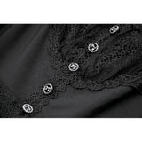 Dark in Love Black Gothic Sweet Bow Lace Lolita Dress