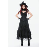 Dark in Love Talia Gothic Longline Metal Boned Corset
