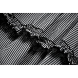 Dark in Love Striped Gothic Mini Dress
