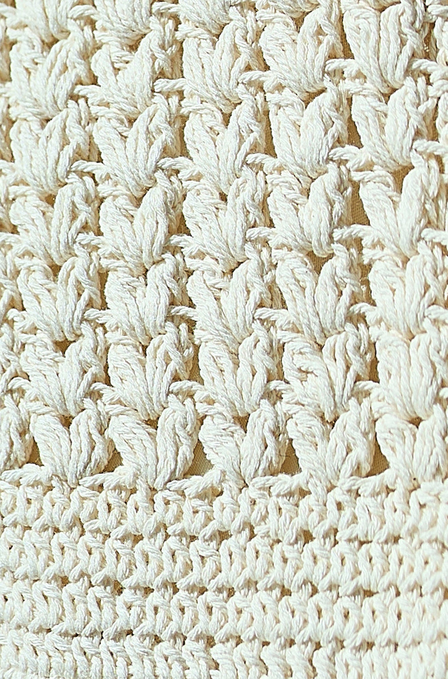 Yumi Ivory Crochet Small Cross Body