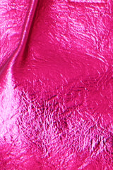 Yumi Pink Metallic Small Tote Bag