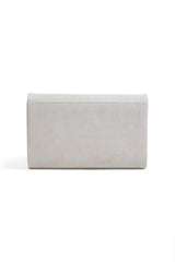Yumi Ivory Shimmer Envelope Clutch Bag