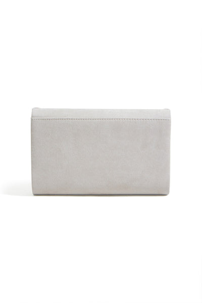Yumi Ivory Shimmer Envelope Clutch Bag