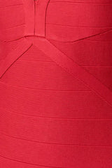 Red Bandage Bodycon Mini Dress