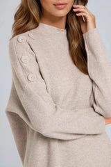 Mocha High Neck Jumper