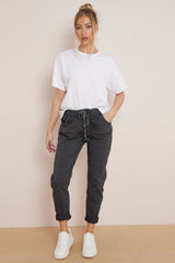 Charcoal Magic Drawstring Trousers