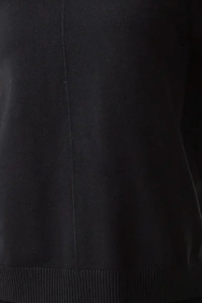 Black Knitted Roll Neck Jumper & Trouser Set