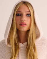 Ivory Alpaca Blend Hoodie
