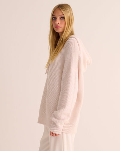 Ivory Alpaca Blend Hoodie