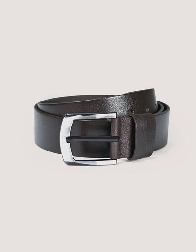 Dark Brown Plain Casual Belt