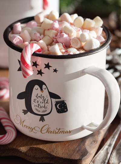Baby it's cold outside Tin Mug