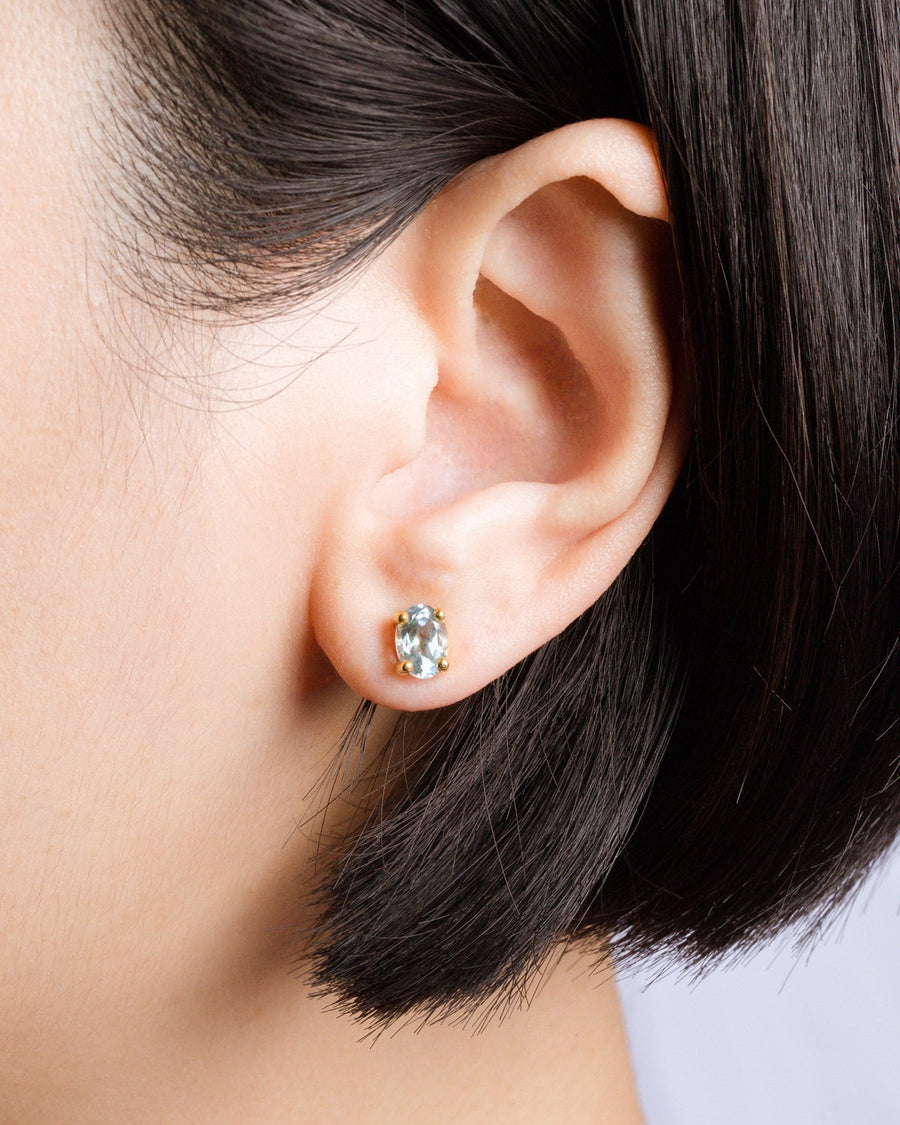 Mini Set 2 - Blue Topaz Jewellery Set in 18k Gold Vermeil