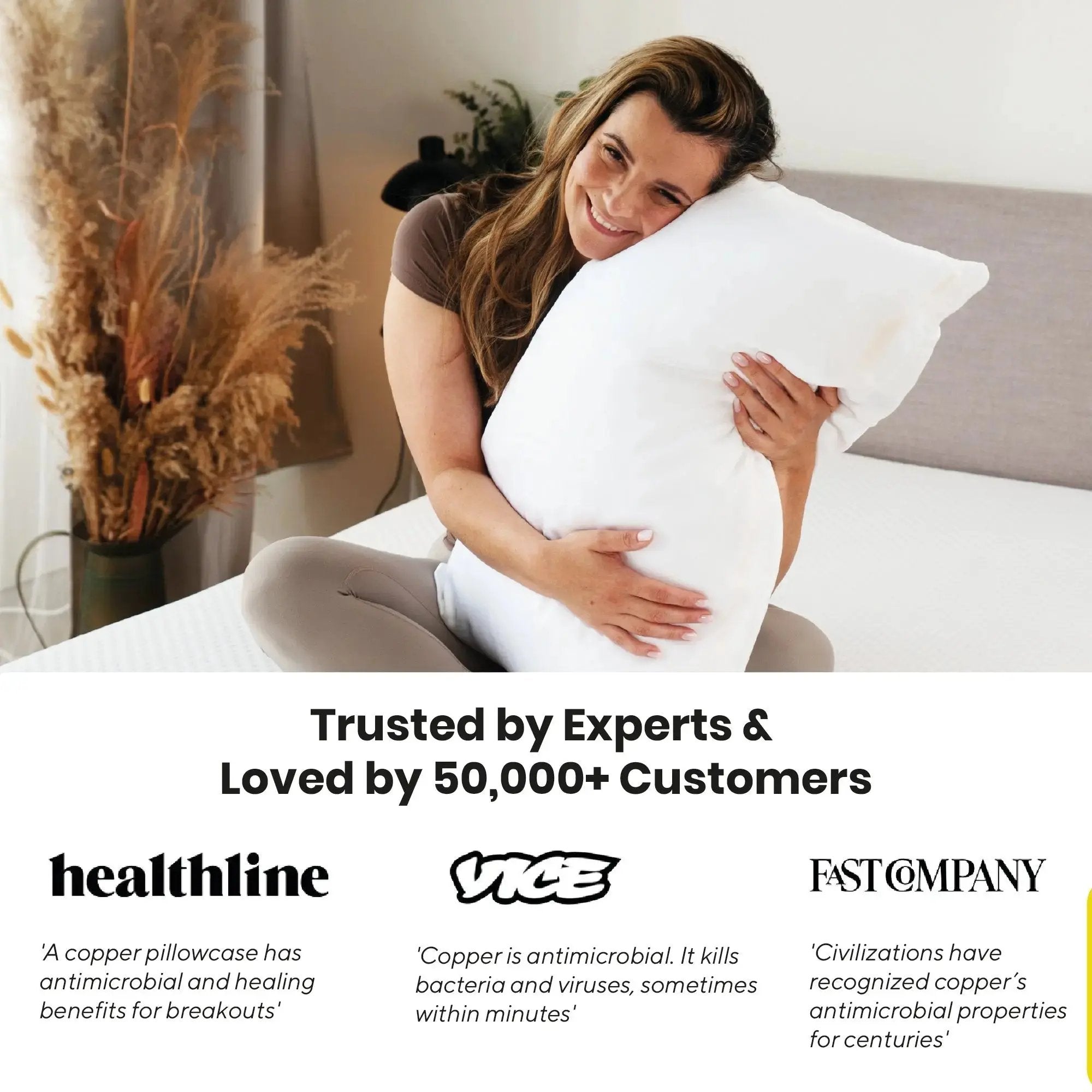 Brightr® Copperdefense Eucalyptus Silk Pillowcase | Anti-Aging, Anti-Acne, Cooling