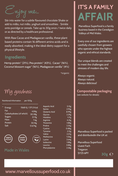 Nutrient Pure Protein powder.