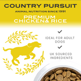 Country Pursuit Premium Chicken & Rice Adult Dry Dog Food - 300g Sample