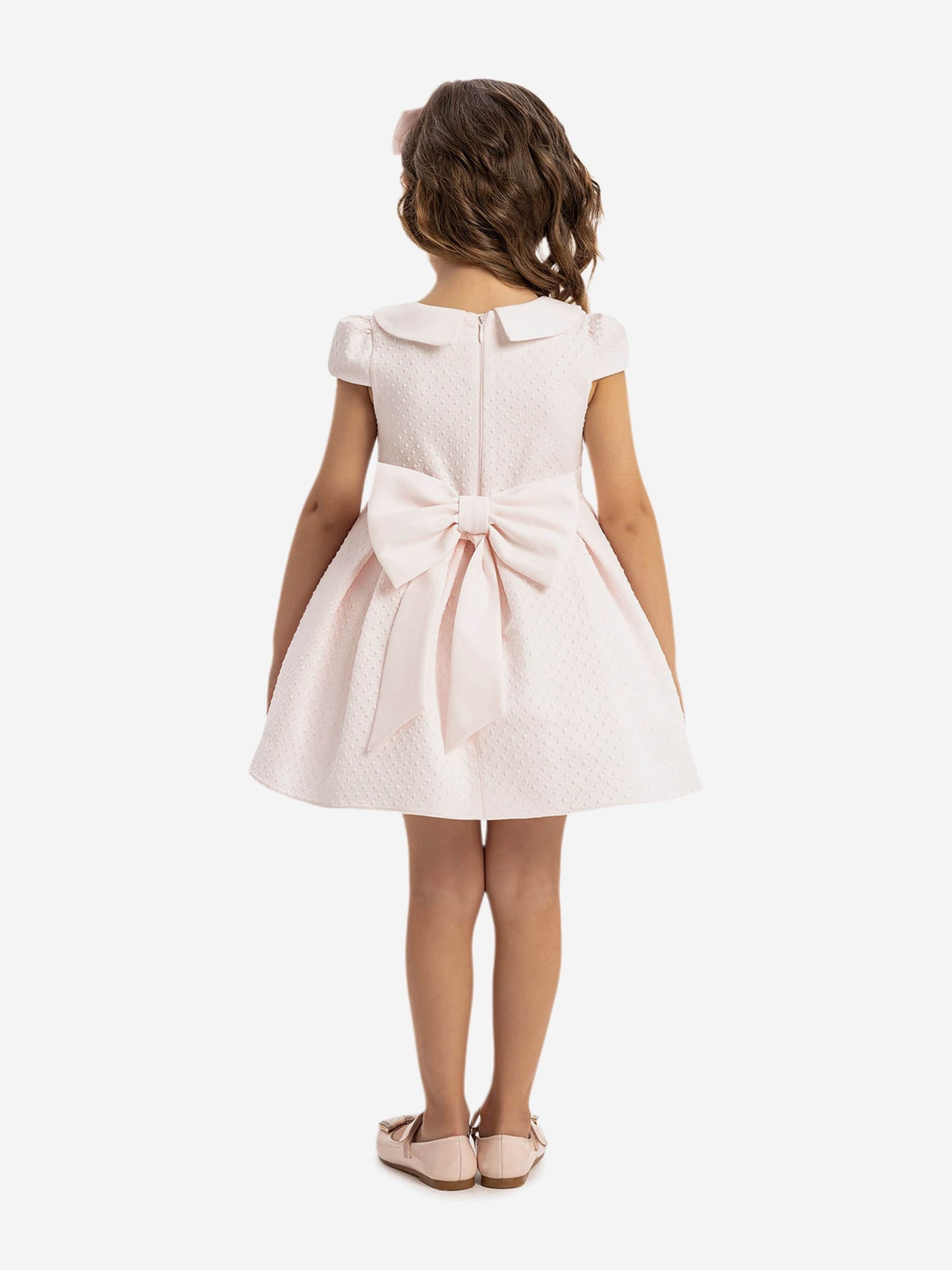 Dress & Fleur Baby Girls Dress with Headband in Pink