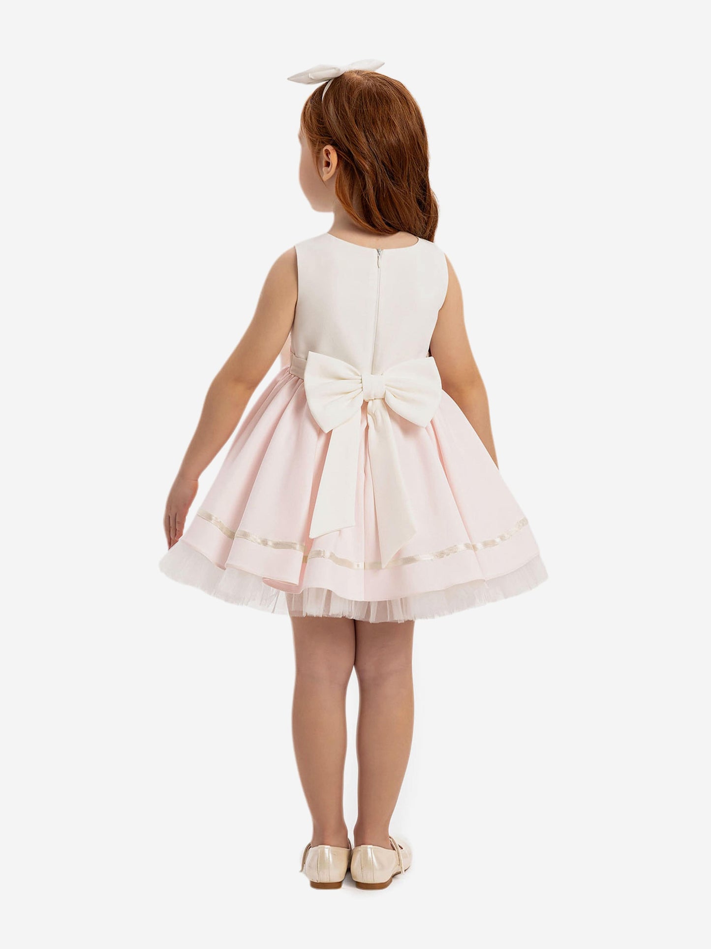 Dress & Fleur Baby Girls Dress with Headband in Pink