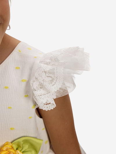Dress & Fleur Girls Dress with Headband in Yellow