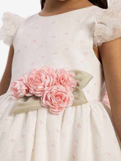 Dress & Fleur Girls Dress with Headband in Pink